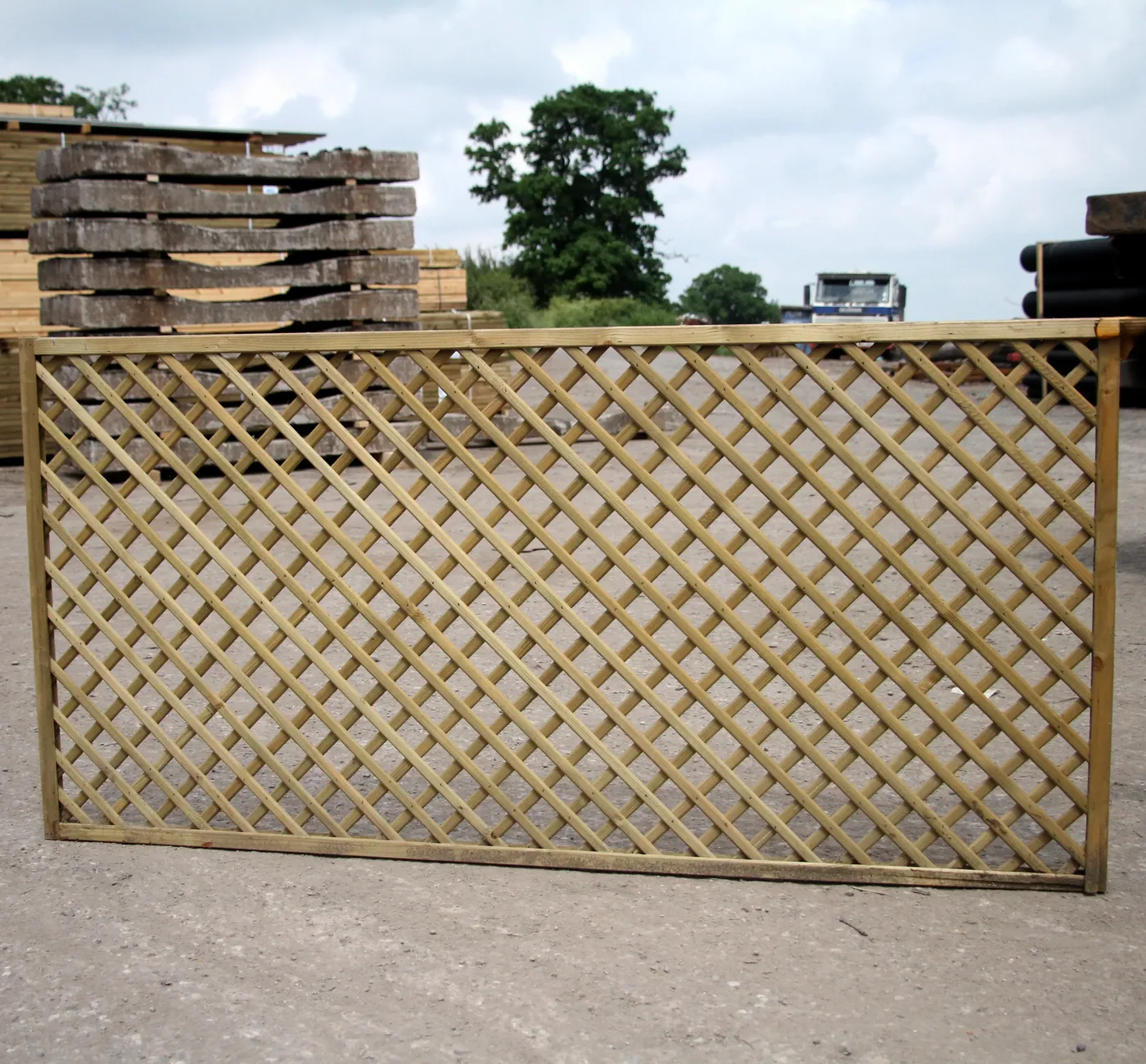 Garden and agricultural fence posts at Reeves of Wem, Shropshire